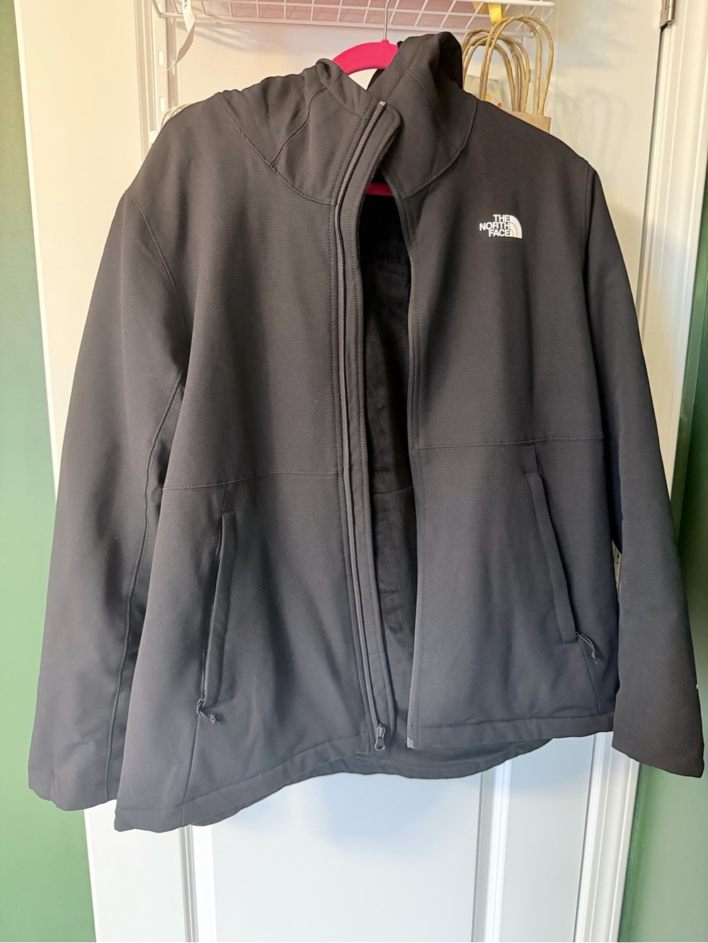 The North Face Black Performance Softshell Jacket with Hood